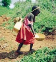 Child carrying water