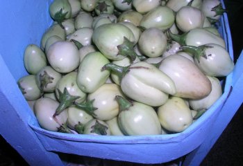 White eggplants in Nairobi market, Kenya Ⓒ Food of the Nairobi people, 2005